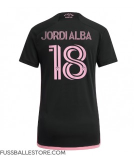 Günstige Inter Miami Jordi Alba #18 Auswärtstrikot Damen 2023-24 Kurzarm
